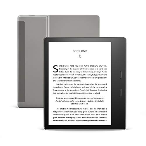 Kindle Oasis, 7 inch display with page turn buttons