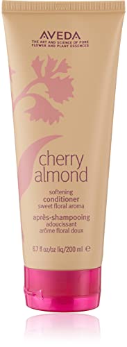 Aveda Cherry Almond Softening Conditioner | for Normal to Dry Hair | 98% Naturally Derived* | with Coconut Oil & Shea Butter | Silicone Free | Iconic Aroma of Tonka, Orange, Ylang Ylang, 6.7 Fl Oz
