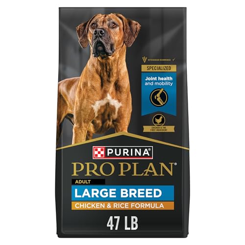 Purina Pro Plan Large Breed Adult Chicken & Rice Dry Dog Food, 47 lb