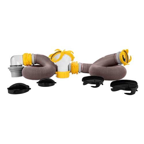 Camco 39667 Revolution Sewer Hose Kit Long Reach Designed with rotational fittings, this extender