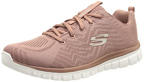 🔥 STARKER PREIS (-57%) Skechers Damen Graceful Get Connected Sneakers, Mauve Mesh Trim, 37 EU
