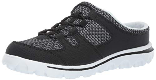 Propét Women's TravelActiv Slide Loafer Flat, Black, 9 XX-Wide