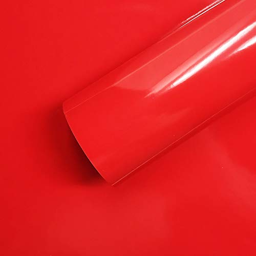 Quattroerre Adhesive Film Sheet Wrapping, Racing Red, 50 x 70 cm