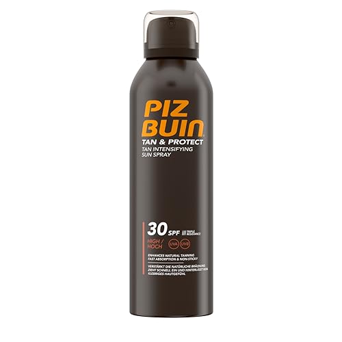 Piz Buin Tan & Protect Sun Protection Spray with Tanning Accelerator, SPF 30, Waterproof and Fast Absorption, 150 ml
