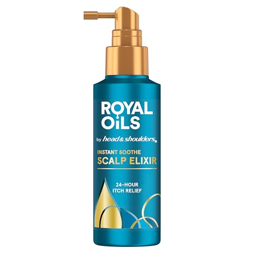 Head & Shoulders Royal Oils Scalp Elixir Treatment - Instant Soothe, Anti-Dandruff, Dry Scalp Relief & Hydration with Cooling Menthol & Peppermint Oil, 4.2 fl oz