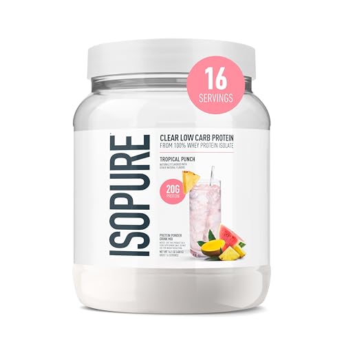 Isopure Clear Whey Isolate Protein Powder Lactose Free Gluten Free