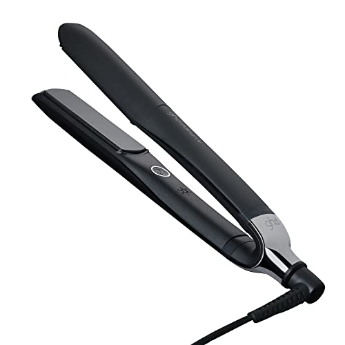 ghd Platinum+ Styler - 1” Smart Flat Iron Hair Straightener - Professional Ceramic Styling Tool with Predictive Heat Control and Automatic Shut-Off - More Shine and More Color Protection - Black