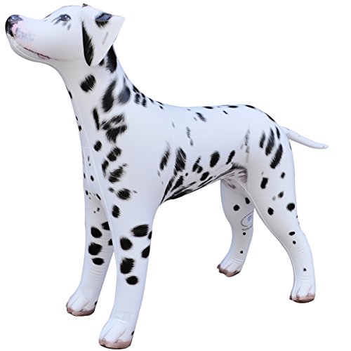 Jet Creations 39 inch Length, 30 inch Height Inflatable Dalmatian Dog, Lifelike Black White Puppy, Firehouse Mascot, Party Decoration, VBS, Photo Prop, Toy Gift for Kids, Adults