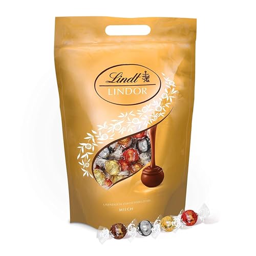 (-25%) Lindt Schokolade | LINDOR Kugeln Gold Mischung, 2kg Beutel, Großpackung