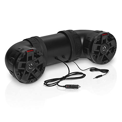 BOSS Audio Systems ATV6.5B ATV UTV Weatherproof Sound System - 6.5 Inch Speakers, 1.5 Inch Tweeters, Built-in Amplifier, Bluetooth, Easy Installation for 12V Vehicles
