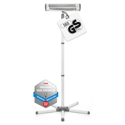 (-37%) reer EasyHeat Flex Wickeltisch-Wärmestrahler Baby, 500 W, Standgerät, Weiß