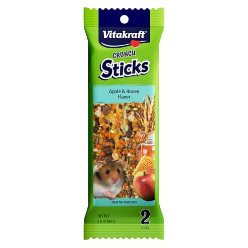 Vitakraft Crunch Sticks Hamster Treat - Apple and Honey - Hamster Chew Sticks