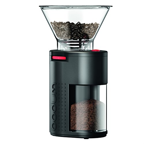 Bodum Bistro Standard Conical Burr Electric Coffee Grinder, 12 Inches, Black