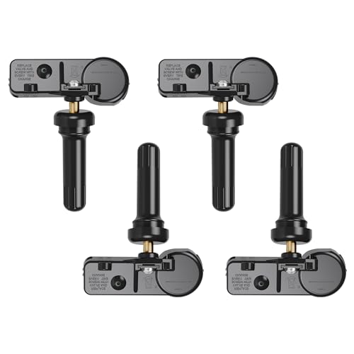 TPMS Sensor,GM 315Mhz Tire Pressure Monitoring Sensor Compatible for Chevy Silverado GMC Cadillac Buick Pontiac Saturn Hummber Saab Replace#13598771 13598772 13586335 13581558 4 Pack