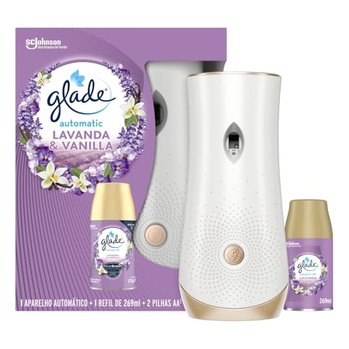 Glade Aromatizador Automático Lavanda e Baunilha, Aparelho e Refil 260ml
