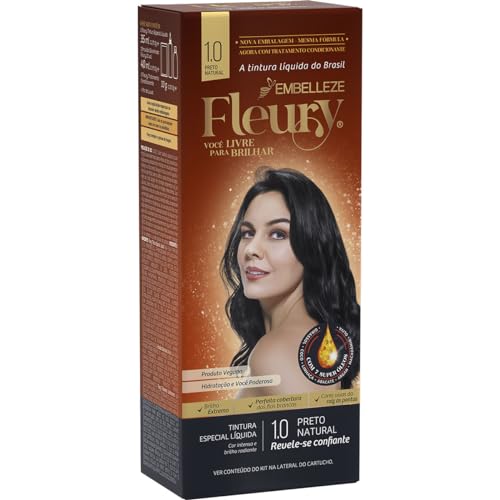 Tinta Cabelo Fleury Preto Natural