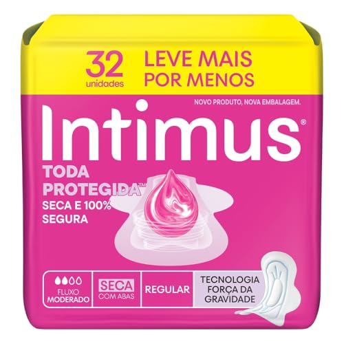 Absorvente Intimus Toda Protegida Dia Seca Com abas - 32 un
