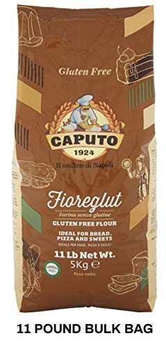Antimo Caputo Gluten Free Pizza Flour 11 Lb Bulk - All Natural Multi Purpose Flour & Starch Blend for Baking Pizza, Bread, & Pasta