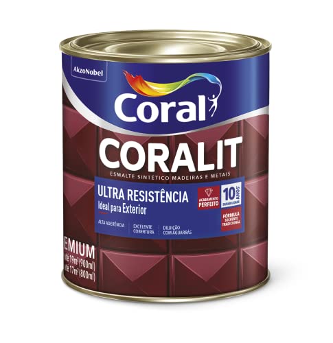 Coralit Ultra Resistencia Alto Brilho Tabaco 900ML - Coral