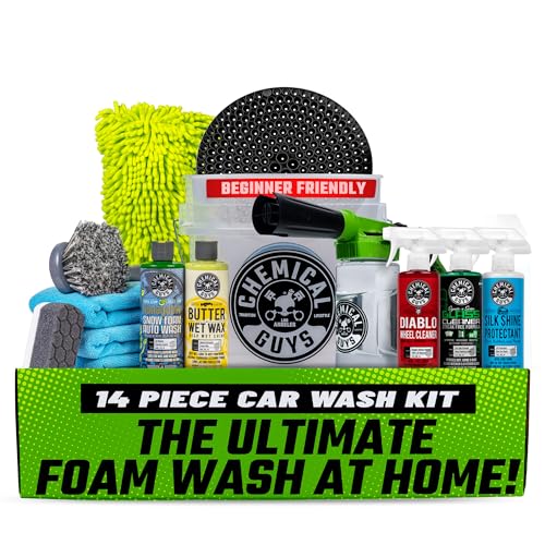 Chemical Guys HOL126 14-Piece Car Wash and Detailing Kit with Foam Blaster