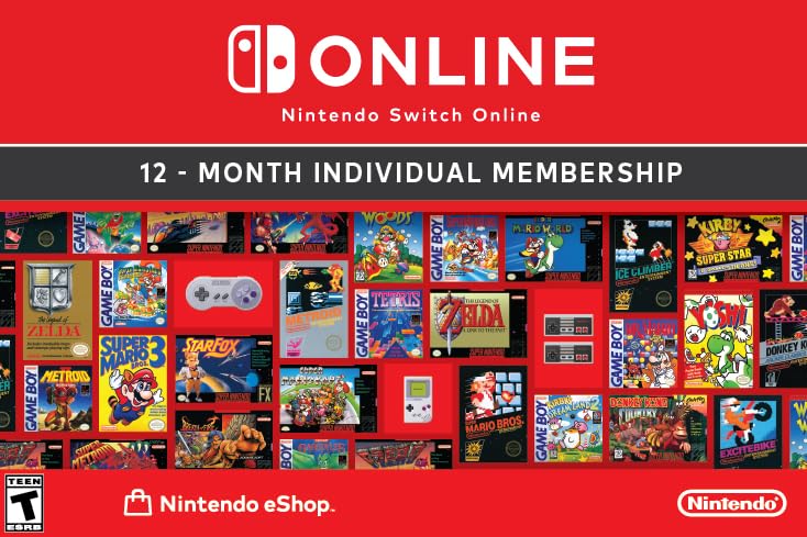 Nintendo Switch Online 12-Month Individual Membership [Digital Code]