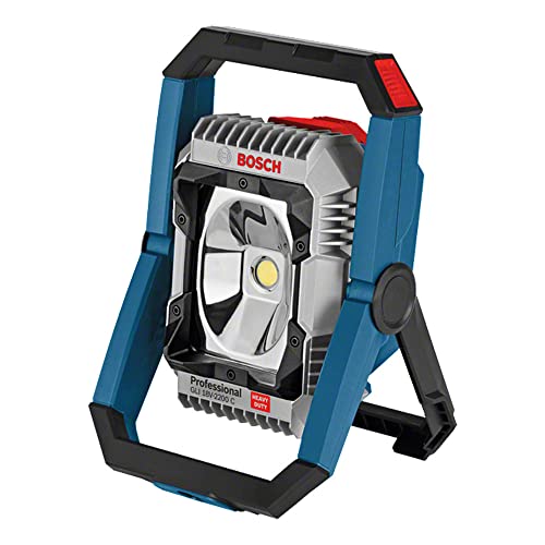 Bosch PRO 18V System Akku LED-Baustellenlampe GLI 18V-2200 C (max. Helligkeit 2200 Lumen, Connect Ready, ohne Akku/Ladegerät)