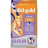 Solid Gold High Protein Dry Cat Food - Grain Free & Gluten Free Alaskan Pollock Cat Dry Food w/Probiotics for Gut Health & Digestion - High Fiber & Omega 3 - Low Carb Superfood Kibble - All Ages-12LB