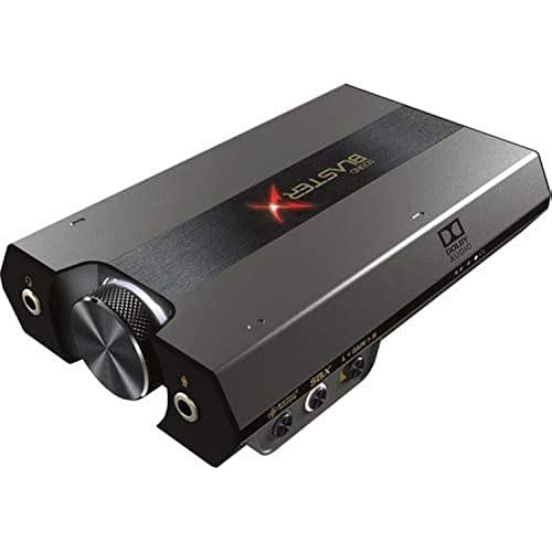 Sound BlasterX G6 Hi-Res 130dB 32bit/384kHz Gaming DAC, External USB Sound Card with Xamp Headphone Amp, Dolby Digital, 7.1 Virtual Surround Sound, Sidetone/Speaker Control for PS4, Xbox One