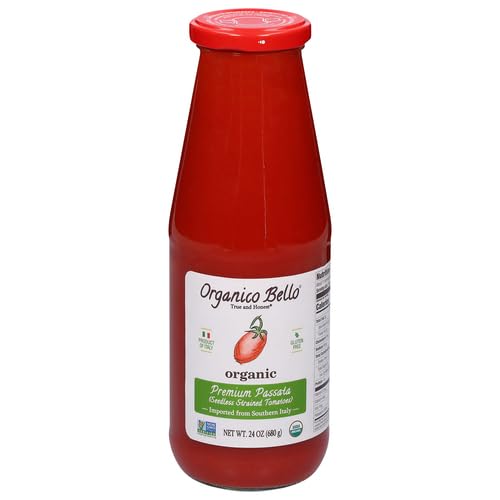 ORGANICO BELLO Organic Strained Passata Tomatoes, 24 OZ