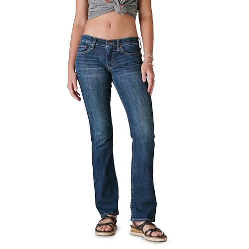 Lucky Brand Women's Mid Rise Sweet Bootcut Jean, Agate, 31 x32