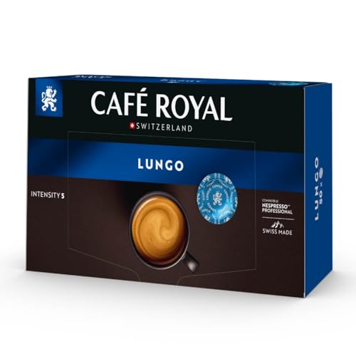 Café Royal Professional Lungo – 50 Pads, Nespresso® Professional Compatible, Intensity 5/12, Medium Roast, 100% Arabica