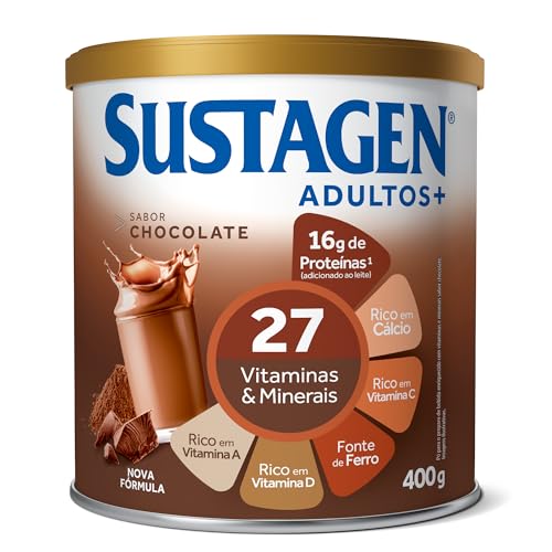 Complemento Alimentar Sustagen Adultos+ Sabor Chocolate - Lata 400g