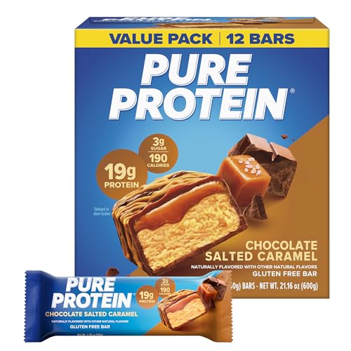 Pure Protein Chocolate Salted Caramel Protein Bars 20g Protein 3g