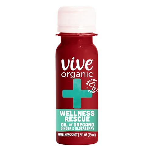 Vive Organic Wellness Rescue Shot Ginger Elderberry And Oil Of