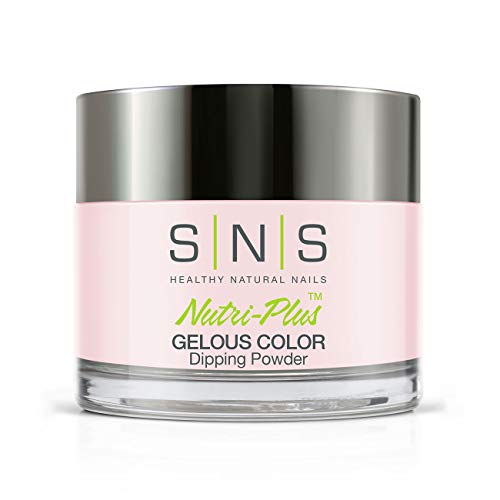 SNS Nail Dip Powder, Gelous Color Dipping Powder - Barely Touch (Natural, Nudes/Pastel, Cream) - Long-Lasting Dip Nail Color Lasts 14 Days - Low-Odor & No UV Lamp Required - 1oz
