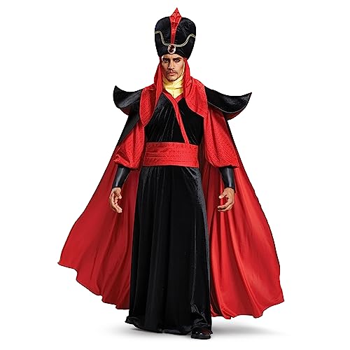 Disguise Jafar Adult Costume, Official Alladin Costume Outfit and Headpiece, Size M