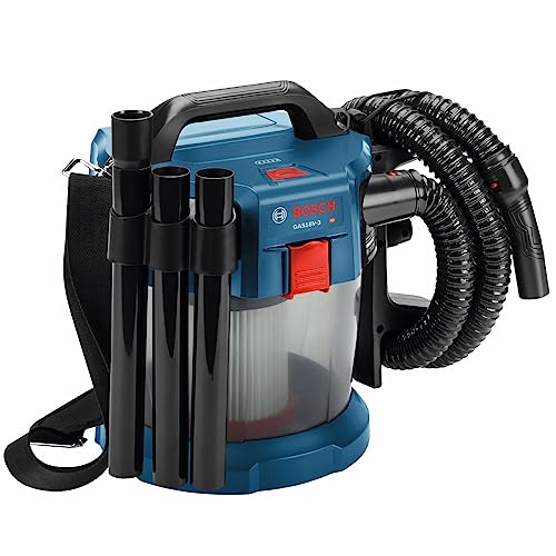BOSCH GAS18V-3N 18 V 2.6-Gallon Wet/Dry Vacuum Cleaner with HEPA Filter (Bare Tool)