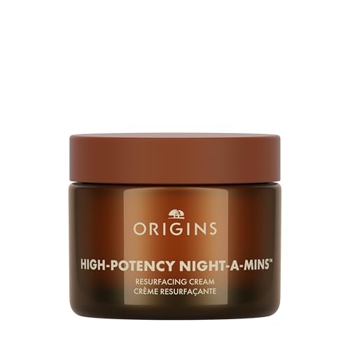 Origins High-Potency Night-A-Mins Resurfacing Face Moisturizer with Jojoba and Squalane | Night Cream, 1.7 Fl Oz