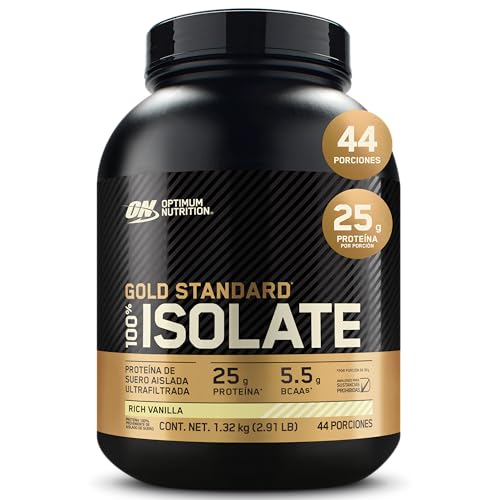 Optimum Nutrition Gold Standard 100% Isolate, Protein Powder, Chocolate Bliss, 3 Pounds, 44 Servings. Whey Protein Isolate (Packaging May Vary)