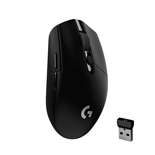 Logitech G304 Lightspeed Wireless Gaming Mouse, Hero Sensor, 12,000 DPI, Lightweight, 6 Programmable Buttons, 250h Battery Life, On-Board Memory, Comp