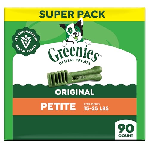 Greenies Original Petite Dental Dog Treats, 54 oz. Pack (90 Treats)