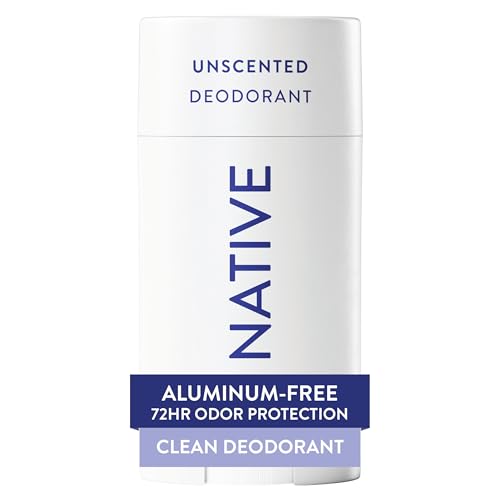 Native Deodorant Contains Naturally Derived Ingredients, 72 Hour Odor Control | Deodorant for Women and Men, Aluminum Free with Baking Soda, Coconut Oil and Shea Butter | Unscented