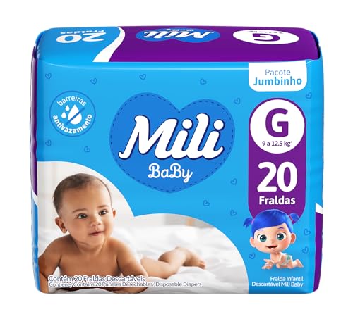 Fralda Baby Mili G, 20 Unidades | Jumbinho