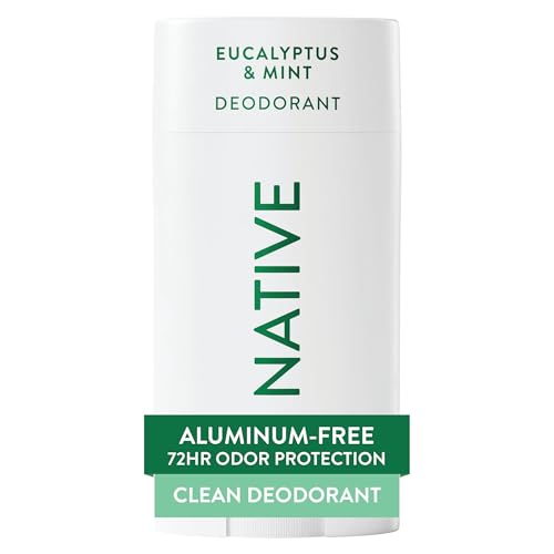 Native Deodorant | Natural Deodorant for Men, Aluminum Free with Baking Soda, Coconut Oil and Shea Butter | Eucalyptus & Mint