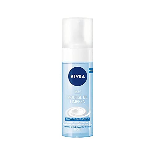 NIVEA Mousse de Limpeza Facial Refrescante 150ml, Limpa Profundamente, Remove Impurezas, Pele Macia, Uso Diário