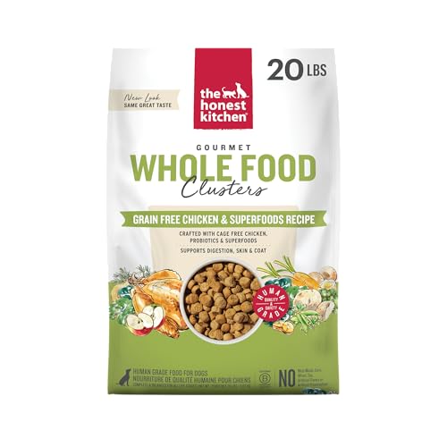 The Honest Kitchen Whole Food Clusters Grain Free Chicken Dry Dog Food, 20 lb Bag