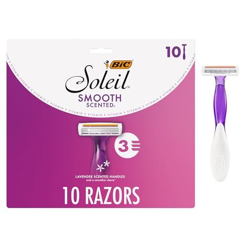 Soleil 3 Scented Womens Disposable 3 Blade Razors Lavender Scent