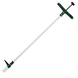 Walensee Unkrautstecher, Unkrautentferner Länge 100cm, mit DREI-Kiefer für effizientes Entfernen von Unkraut, Krallen un