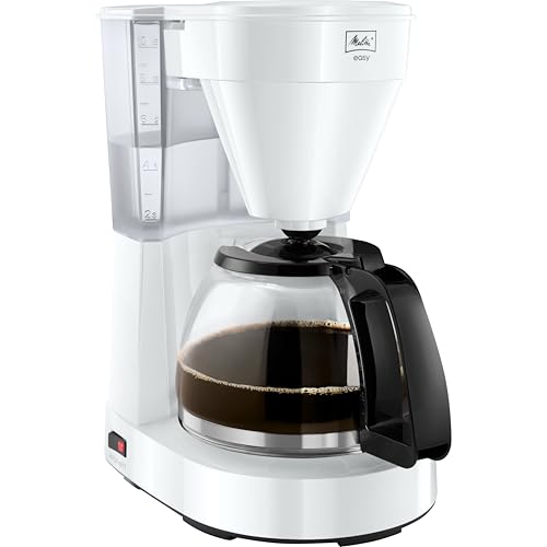 (-25%) Melitta Easy – Filterkaffeemaschine mit Glaskanne, für bis zu 10 Tassen Kaffee, in Weiß