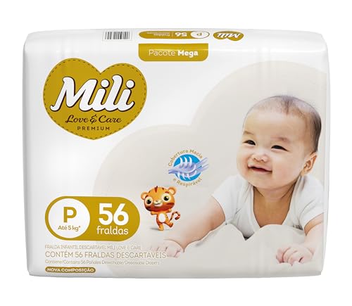 Fralda Mili Love&Care P 56 Unidades